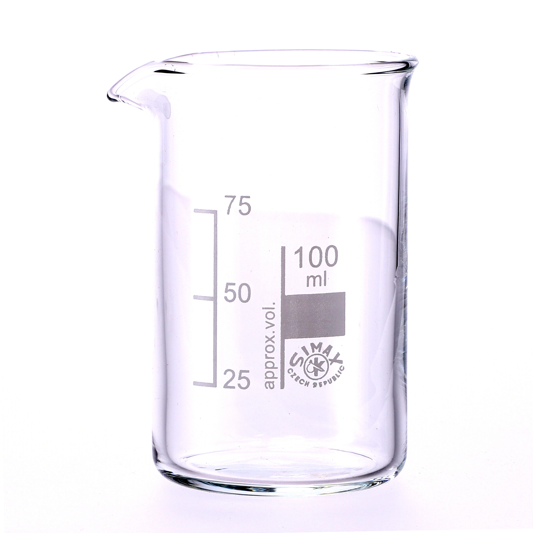Simax Tall Form Beaker With Spout 100ml